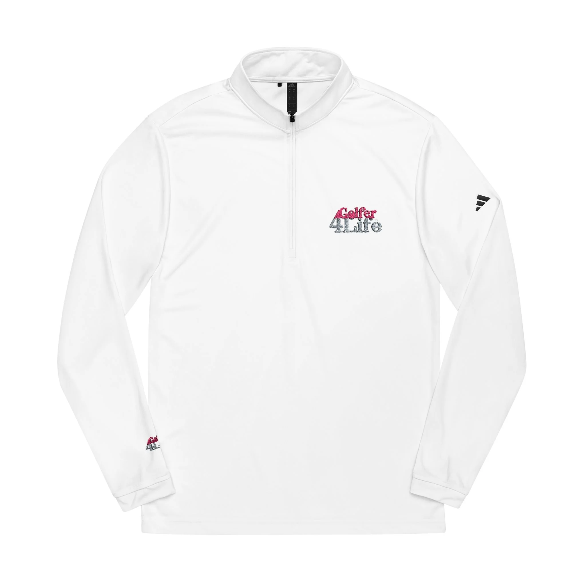 Adidas Embroidered Quarter-Zip Pullover — Golfer 4 Life Performance 1/4 zip Pullover
