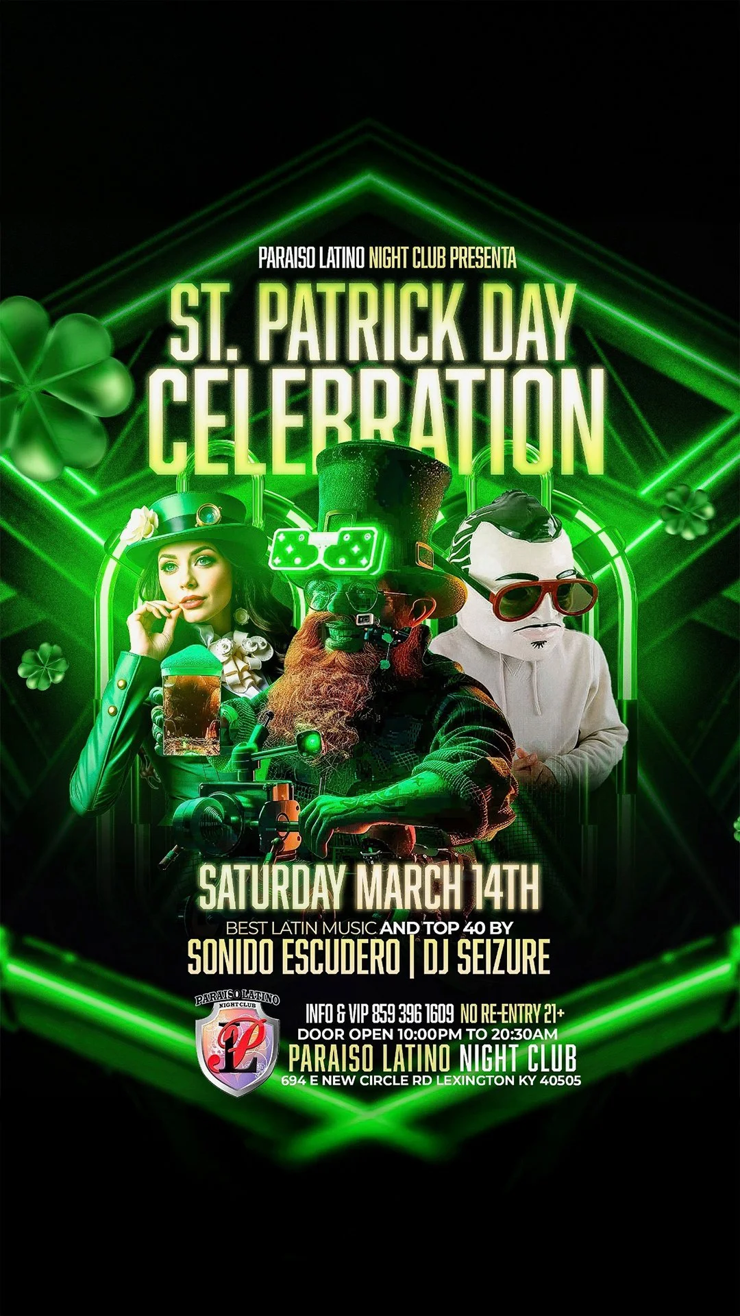 St. Patrick’s Day Celebration at Paraiso Latino Night Club