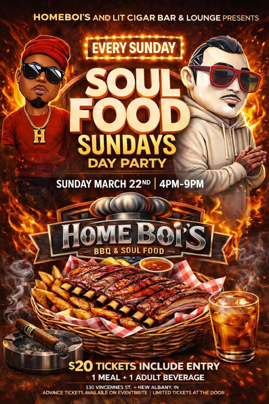 Soul Food Sundays – Food, Cigars & Music