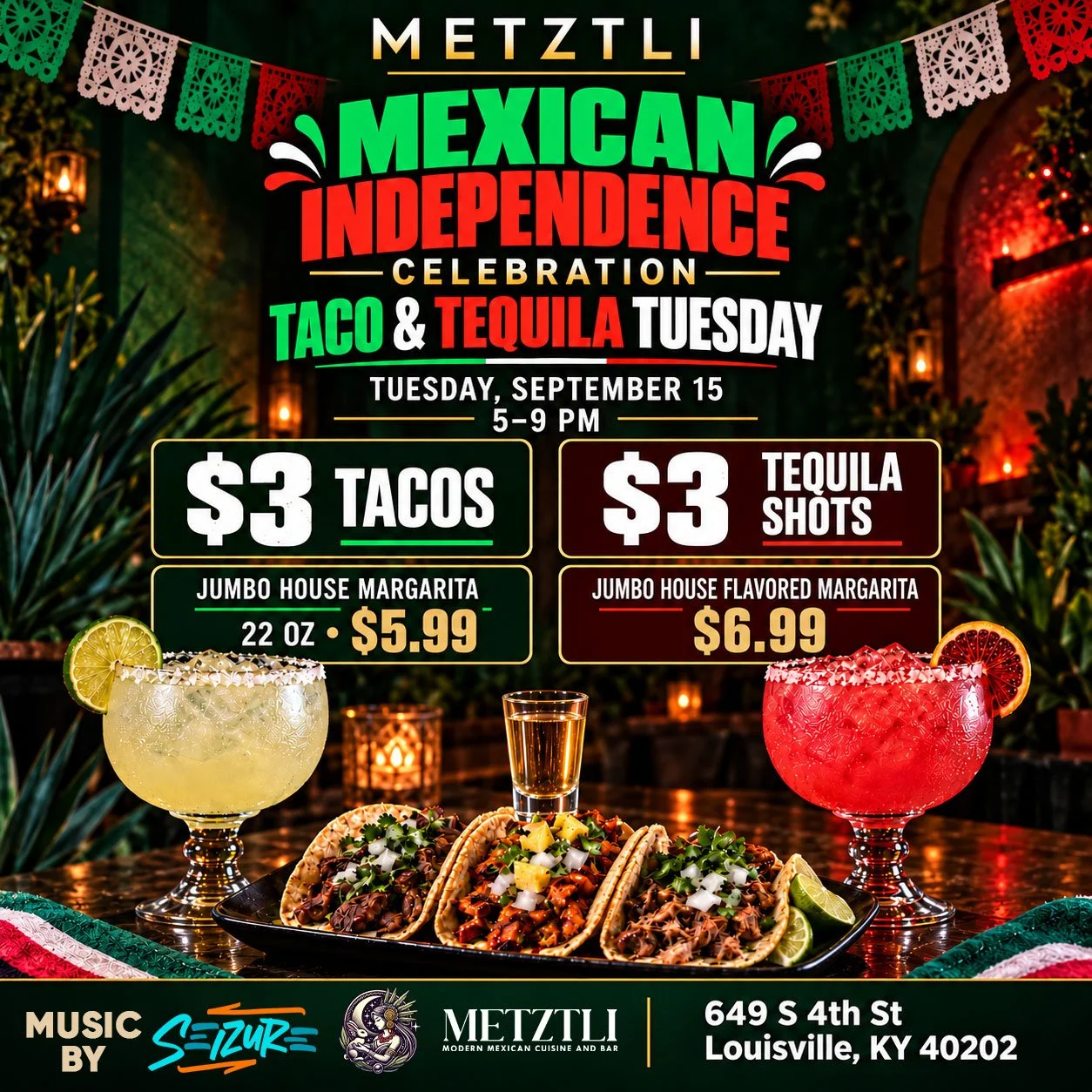 $3 Tacos & Tequila tuesdays
