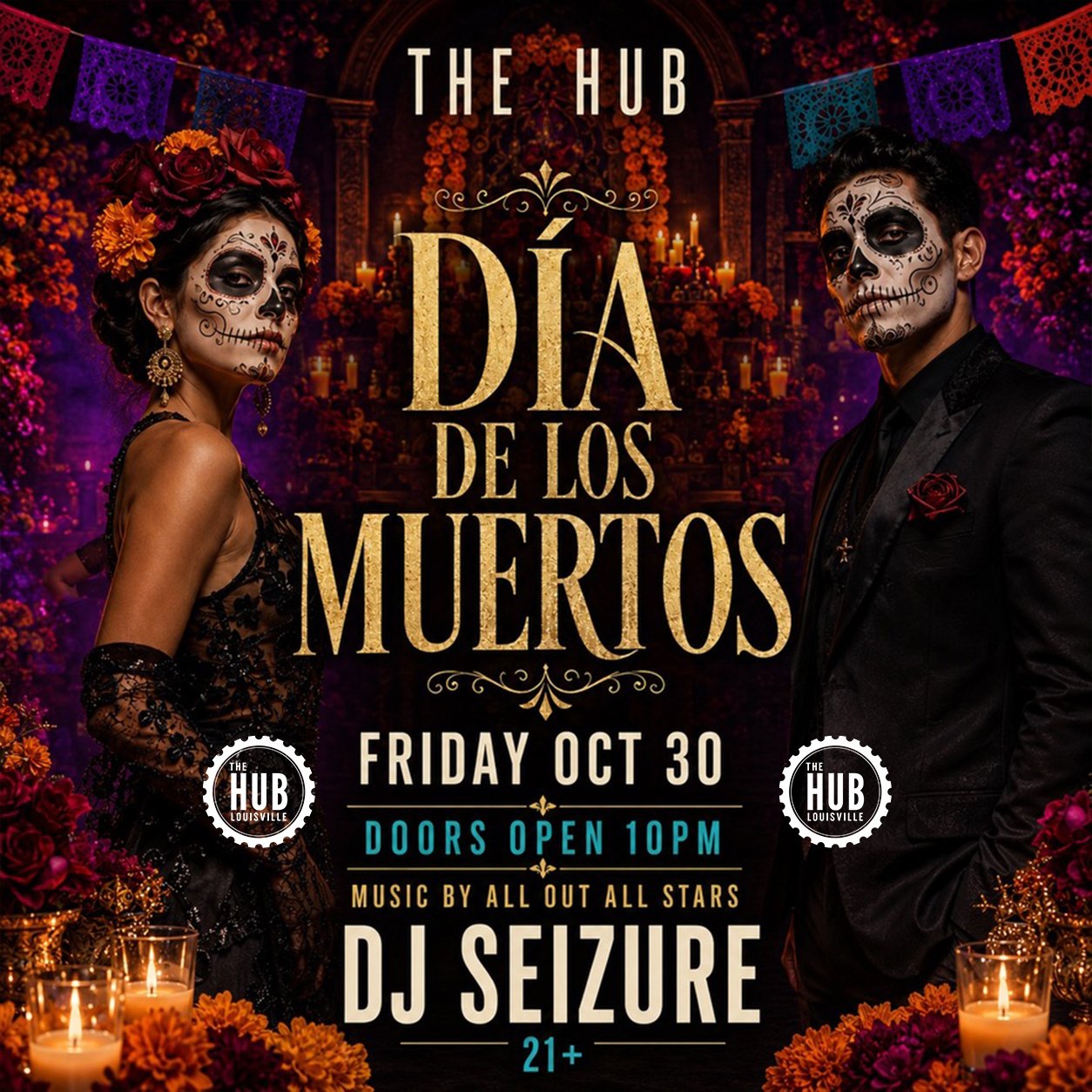 Dia De Los Muertos - Halloween - latin fridays at the hub 