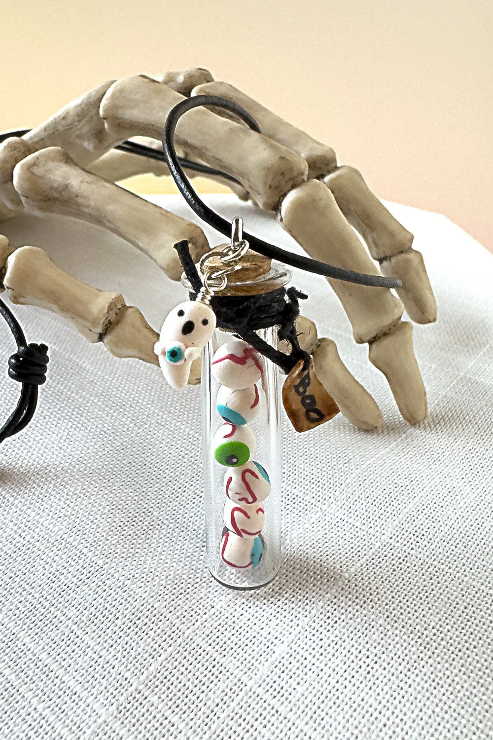 Bottle of Eyeballs Necklace