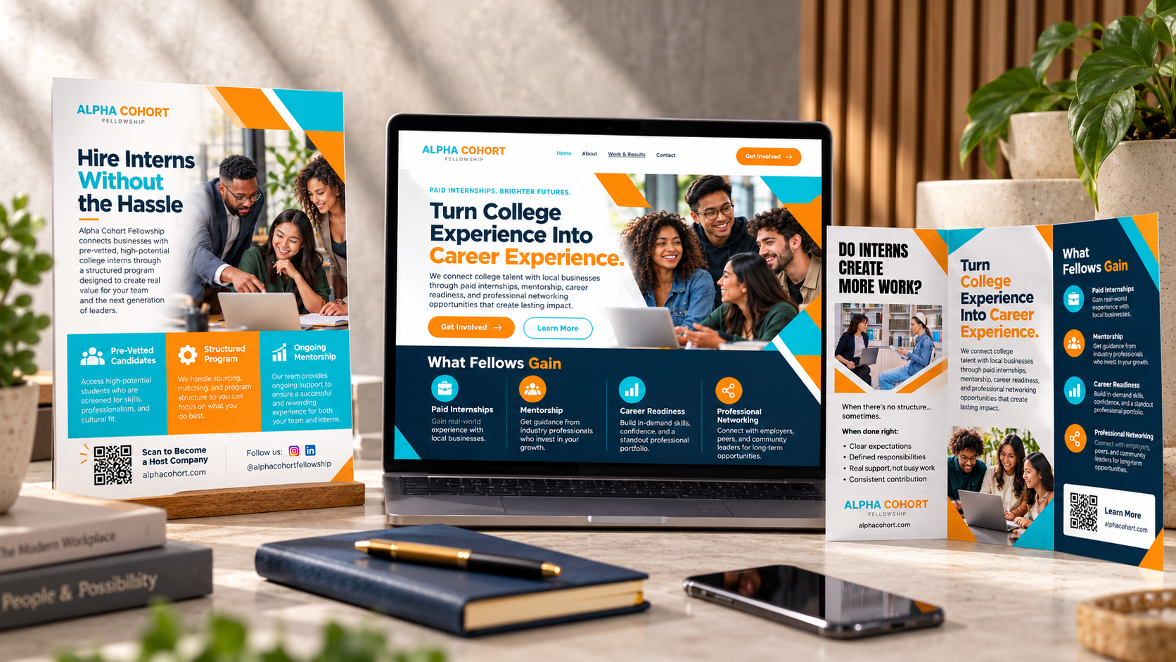 4. Social Content + Thought Leadership

Organic social strategy and creative development across Instagram and LinkedIn, combining educational content, employer messaging, student opportunities, and program awareness within a consistent brand presence