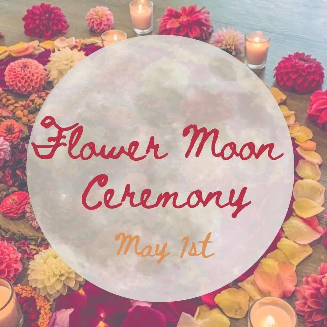 Flower crowns + full moon magic? Say less 🌙💐🌑
Meet us at LunaTerra Friday, May 1st from 7:30&ndash;9pm for a cozy night of rituals, music, wine &amp; NA drinks, and setting intentions for what&rsquo;s next ✨  Tickets $25  Sign up here!  https://lu