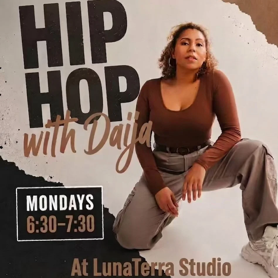 Hip Hop with @daijaparadis !  Starting 5/18.  This class is meant for anyone ages 16+, complete beginners to experienced dancers who want to review basics &amp; have fun. Each class we&rsquo;ll cover foundational hip hop moves and grooves, and learn 