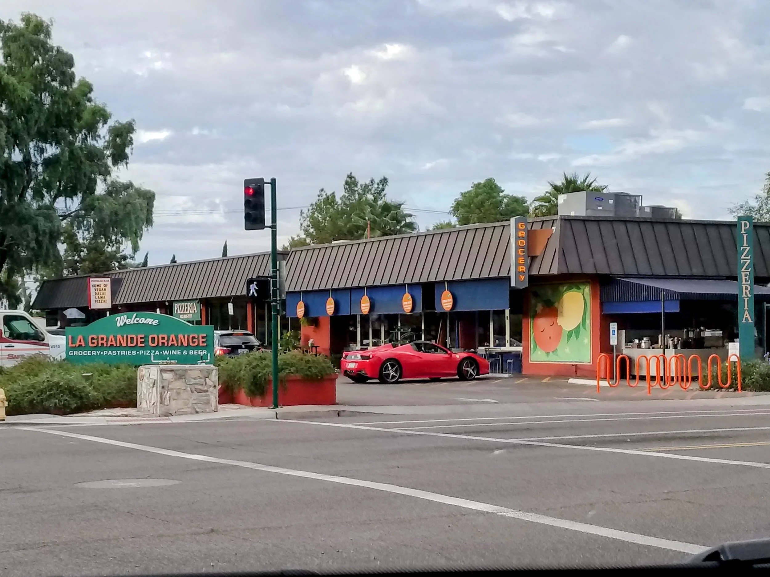Exterior of La Grande Orange Grocery and Pizzeria in the Arcadia neighborhood of Phoenix, Arizona