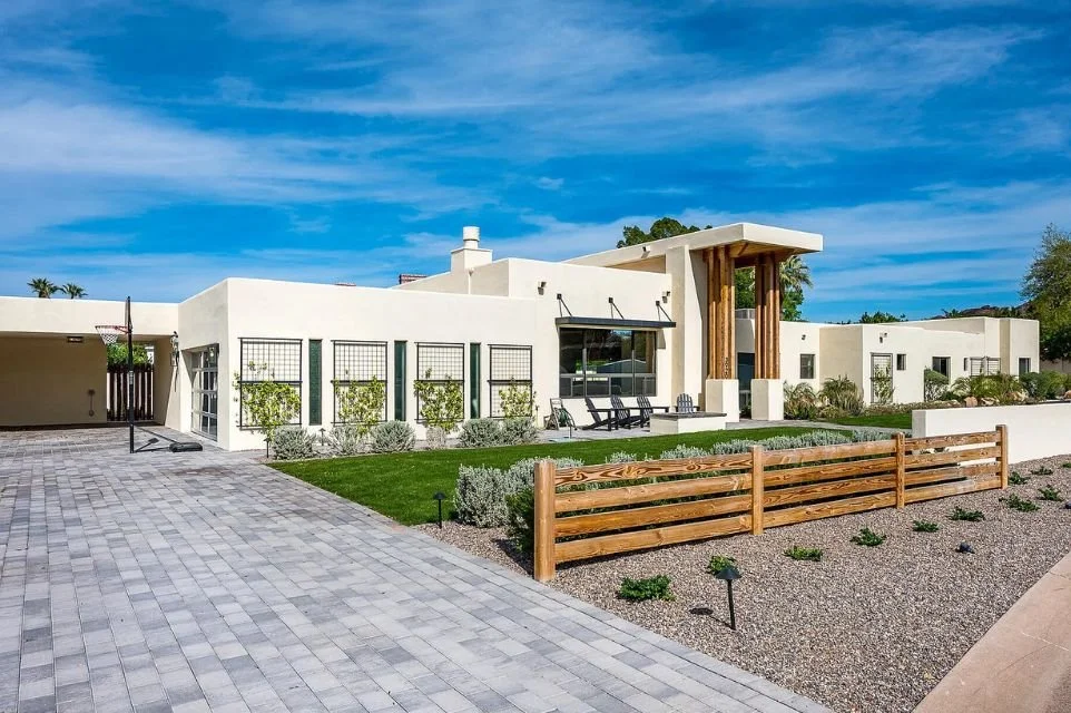 The front of a home in Arcadia Proper, Phoenix Arizona