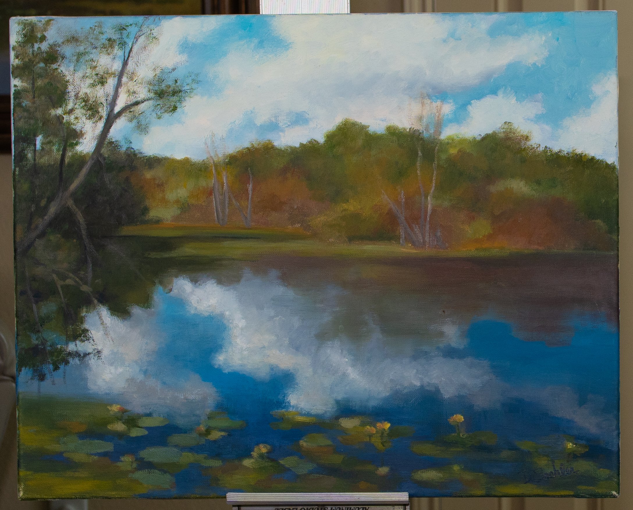 Tranquil Lake Landscape Painting
