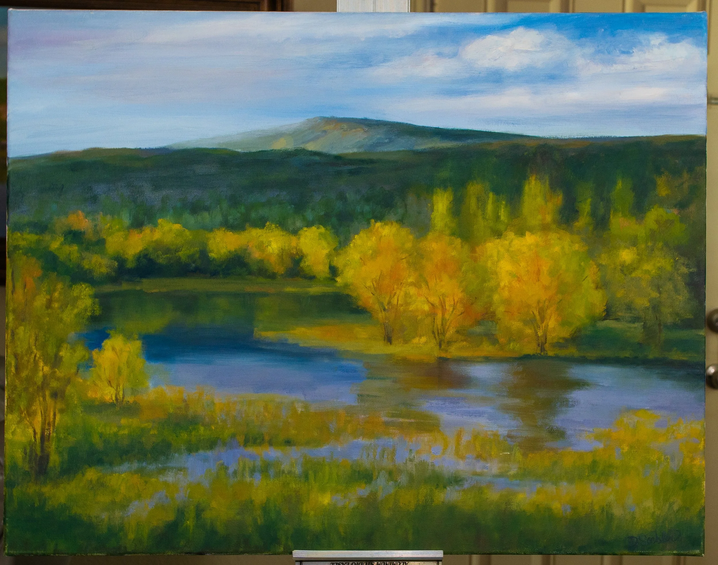 Serene Autumn Landscape Oil Painting