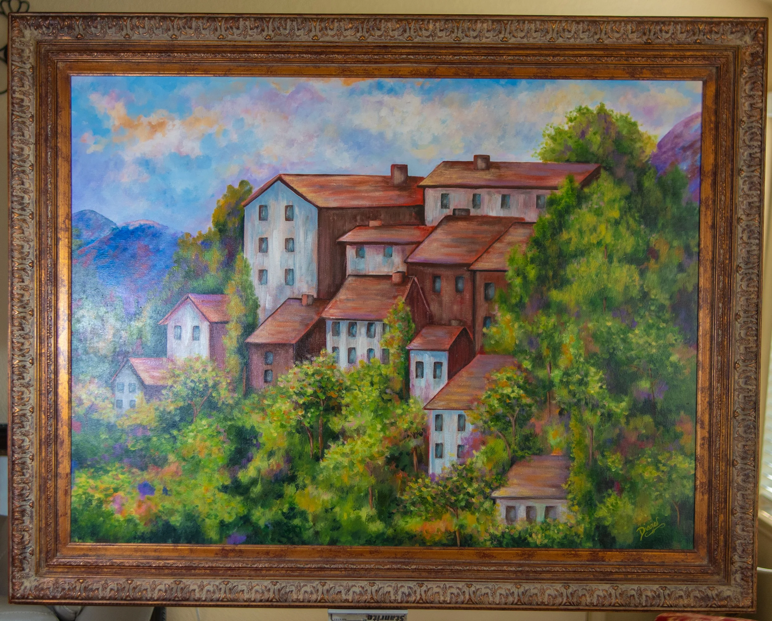 Serene Countryside Framed Painting