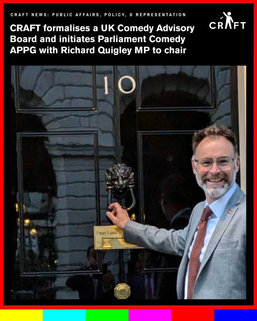 Comedy is one of Britain's best-loved exports. It's also the worst-funded major artform &mdash; and until now, it had no seat at the table where policy and funding get decided.

That changes today (news link in bio).

We're proud to announce CRAFT ha