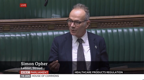 Dr Simon Opher MP in the Commons, 16 January 2025: Comedy-on-Prescription enters Hansard.