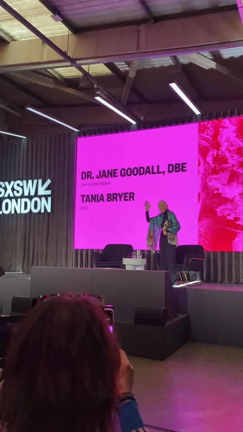 Dr Jane Goodall at SXSW London 2025.