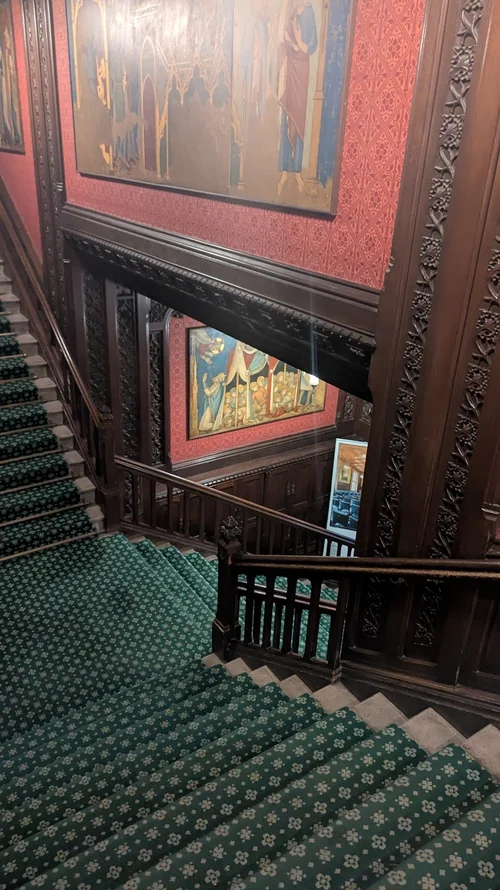 The House of Commons staircase.