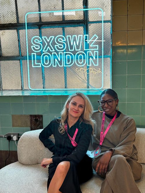 Lu Jackson with Aba Amihyia MBCS at SXSW London 2025.