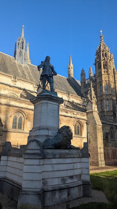 The Palace of Westminster.