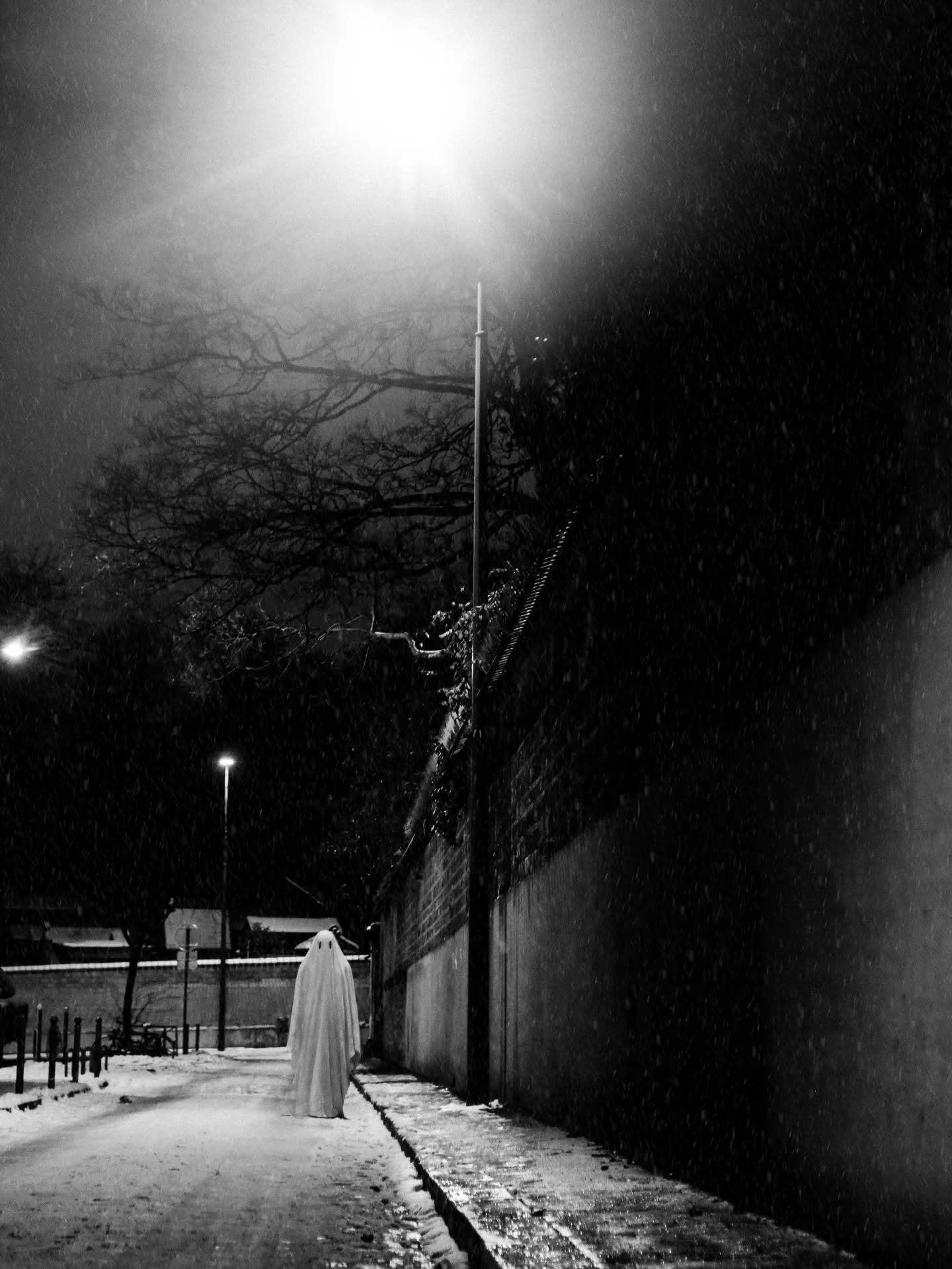 Le silence, apr&egrave;s.
@clementjacqmin #photographer #blackandwhite #cinematography #ghost #snow
