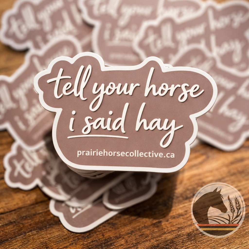 "Tell Your Horse I Said Hay" Sticker
