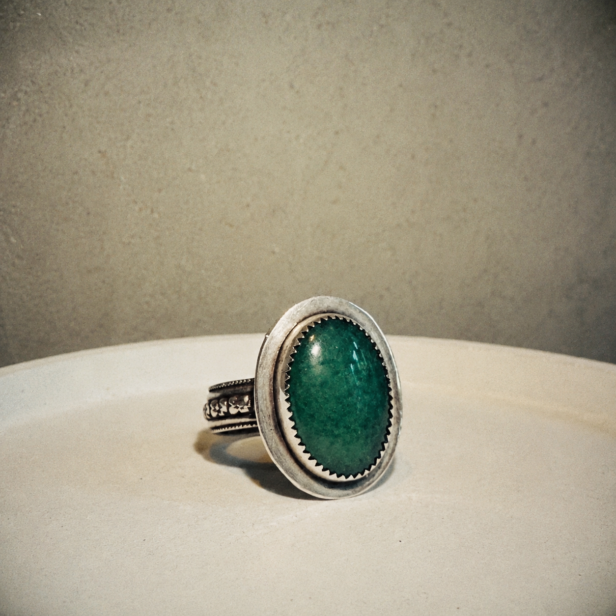 Green Aventurine Sterling Silver Ring