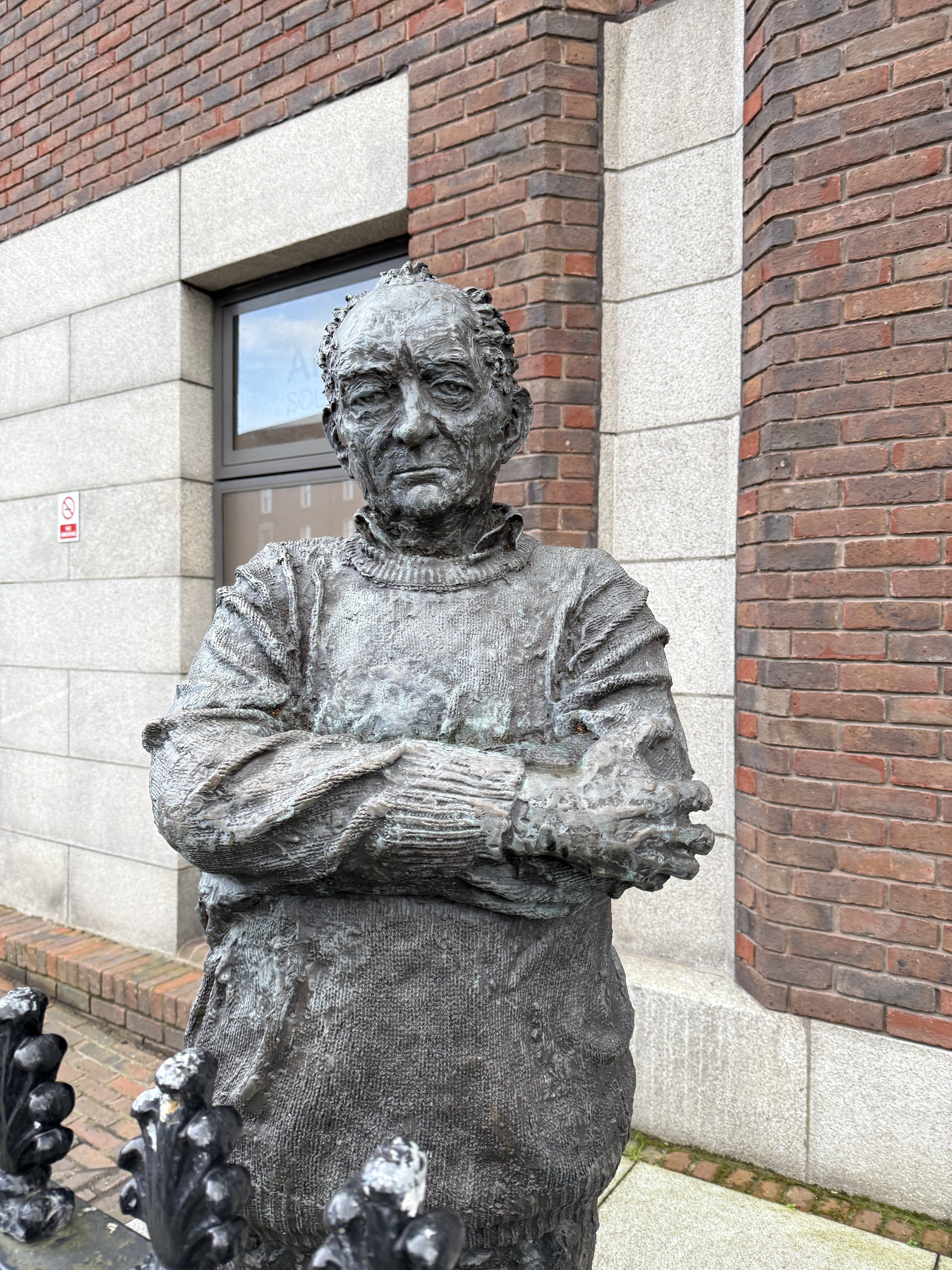 statue of the playwright brian friel