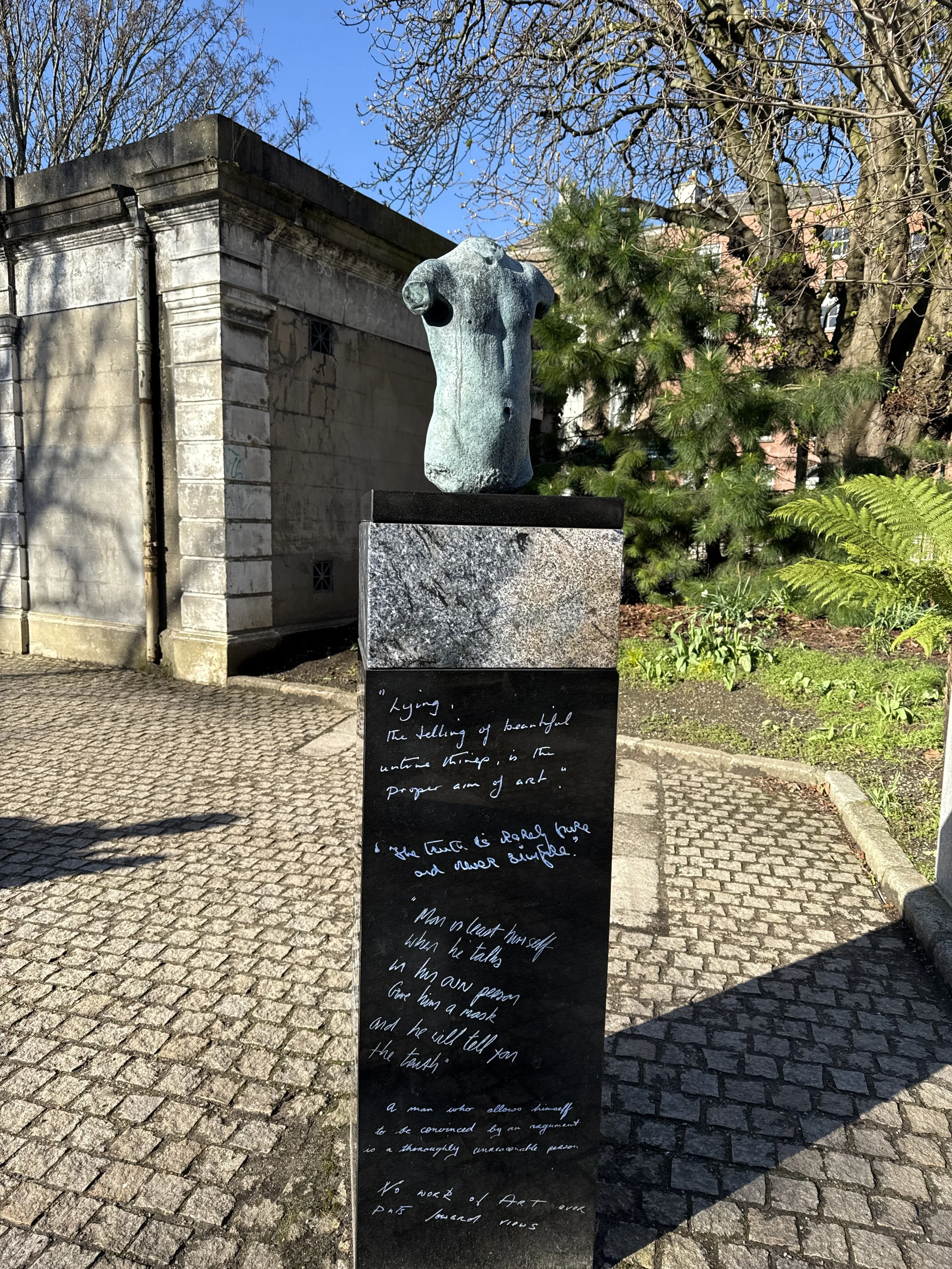 statue of a figure with no arms or legs