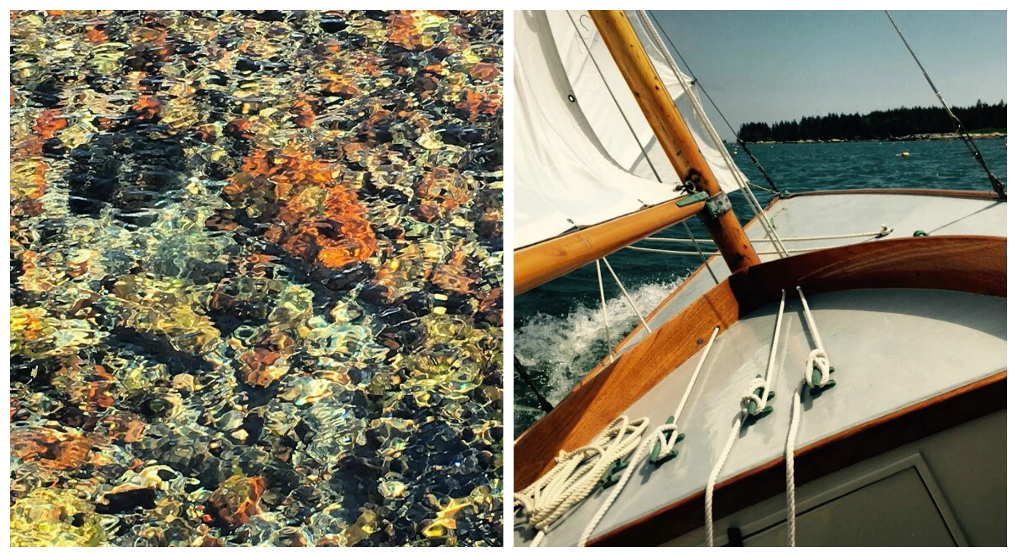 Right: If it weren't winter, I'd place bets on my dad being out on our hundred year old sailboat, Belle, right now. [Instagram Source: @michaelmber]