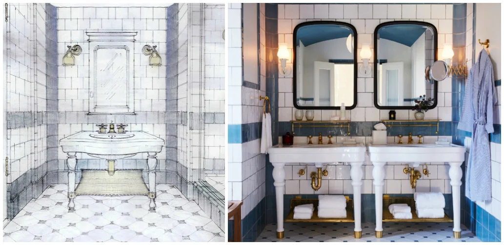 From conception to reality... [Left Drawing Source: Roman &amp; Williams /&nbsp;Right Photo Source: Metropolis]