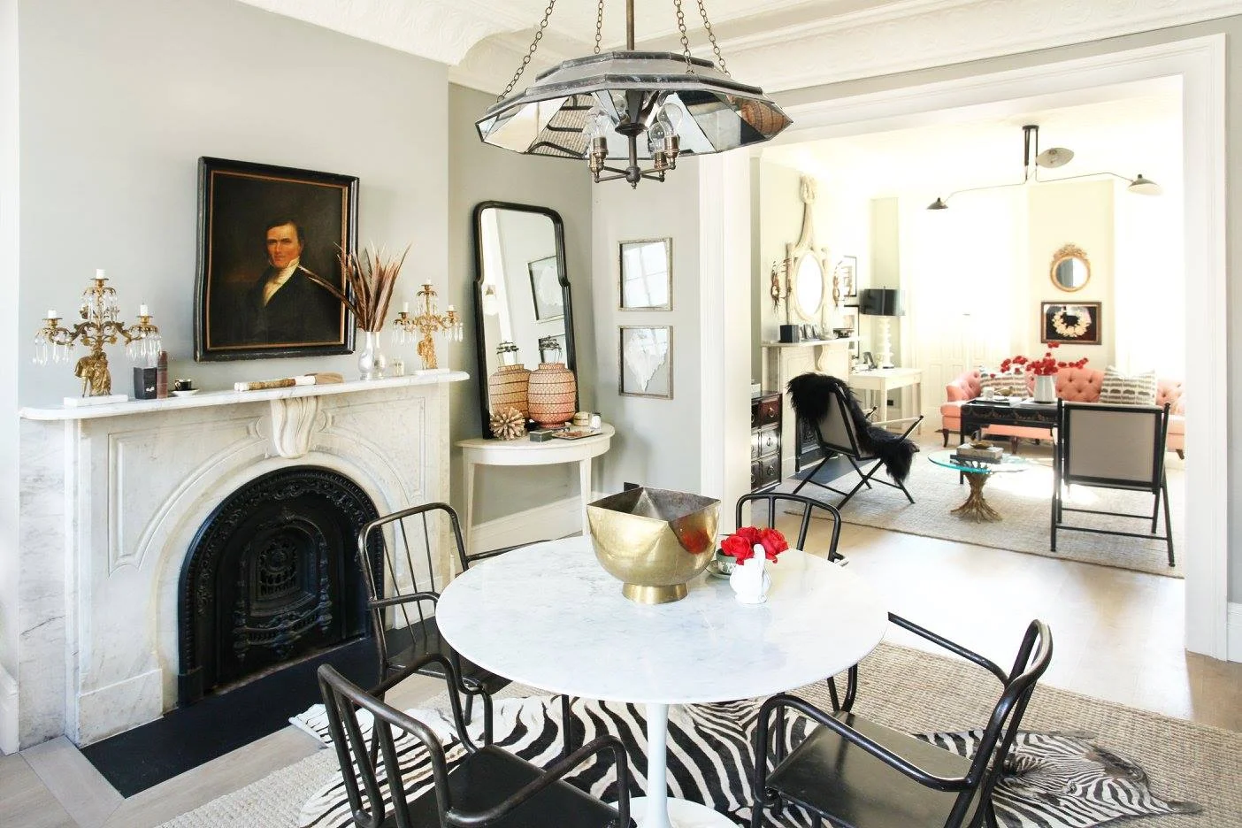 Trying to capture this eclectic feel in your own apartment or home? Go antique shopping! Mixing in antique paintings, accessories and furniture makes a space so much more interesting than using all squeaky clean West Elm or Ikea.