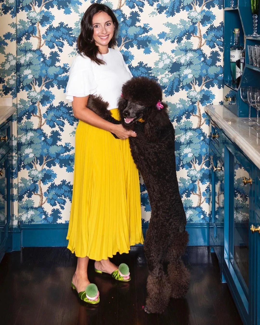 Bailey and her fabulous poodle Barbara.