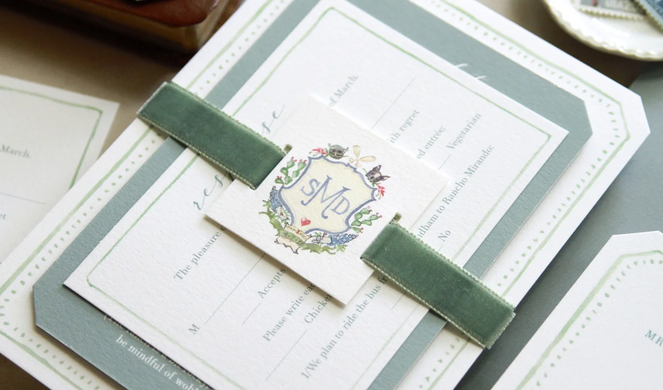 Invitation suite and photo by Michael Musser of Anticipate Invitations