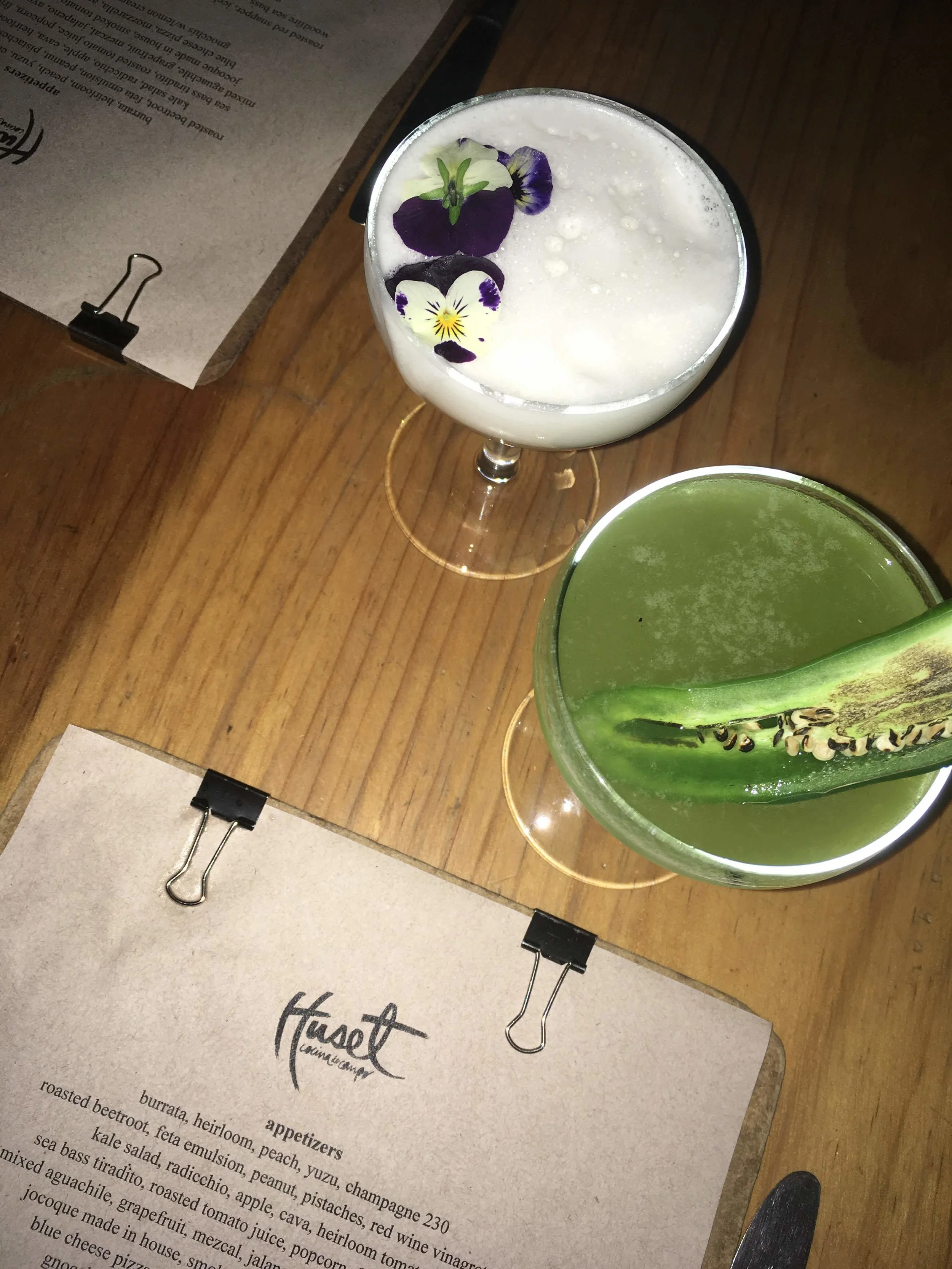 I thoroughly enjoyed my japapeno tequlia cocktail