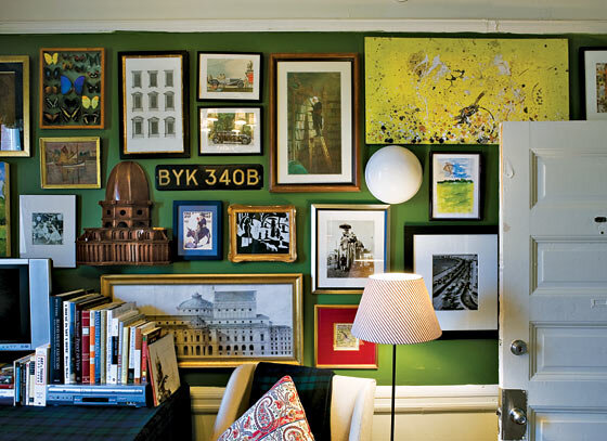 Max Sinsteden’s college dorm in 2009 — soul on a dime. Pictured: art he and his friends painted, an IKEA lamp, and a mix of sale, thrift and consignment store finds.
