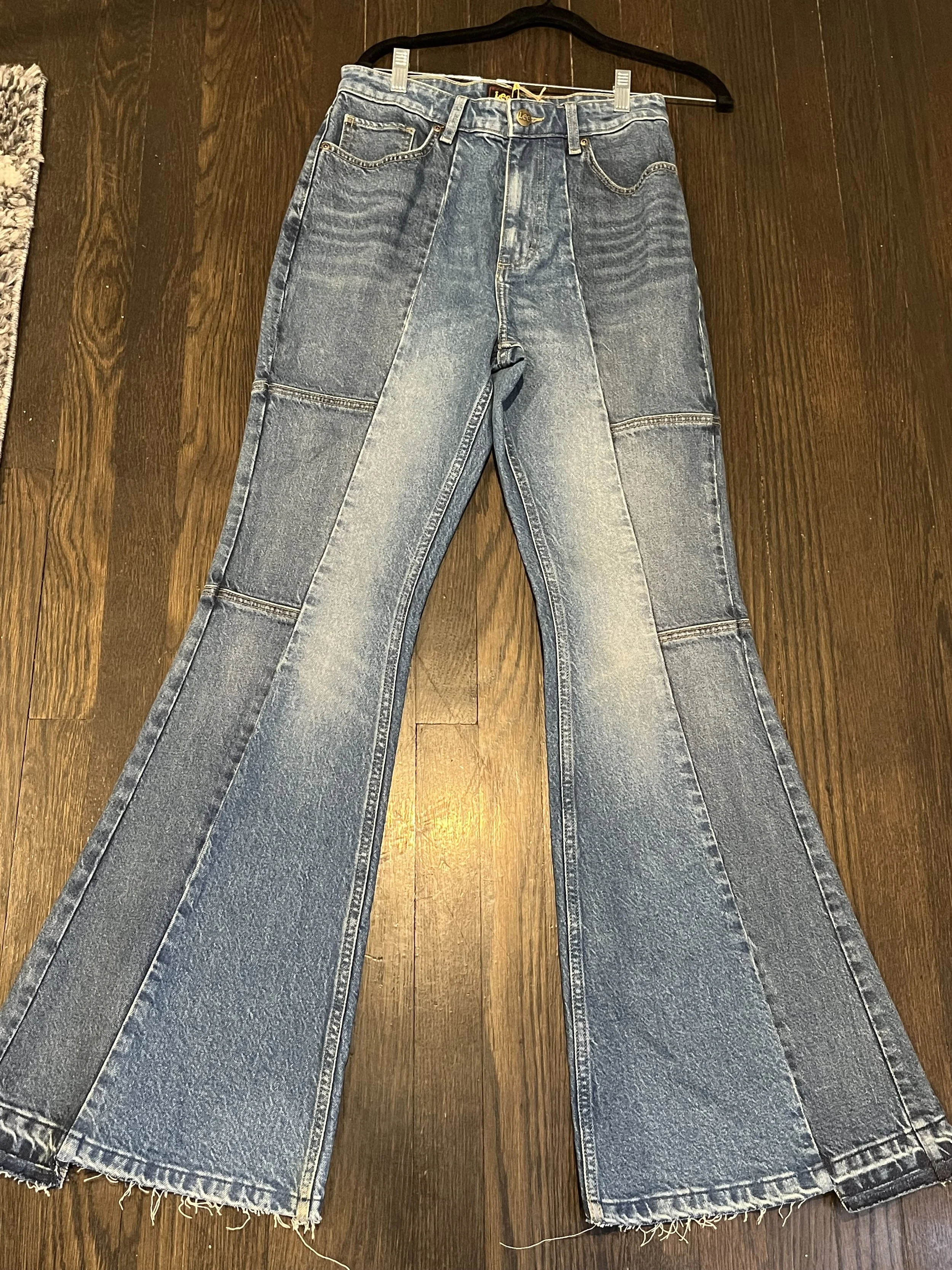 Lee Patchwork Flare Jeans