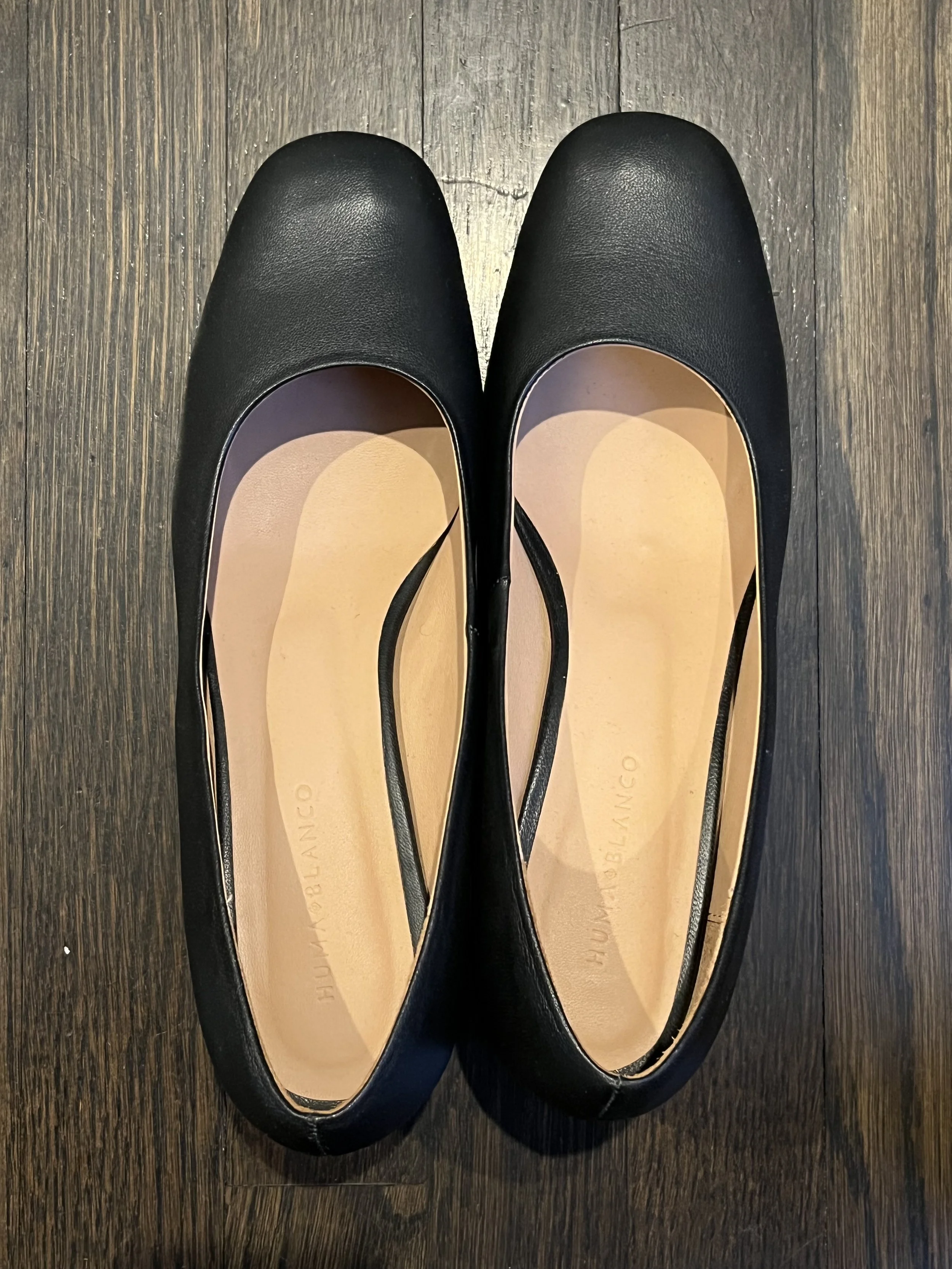 Huma Blanco Leather Flats