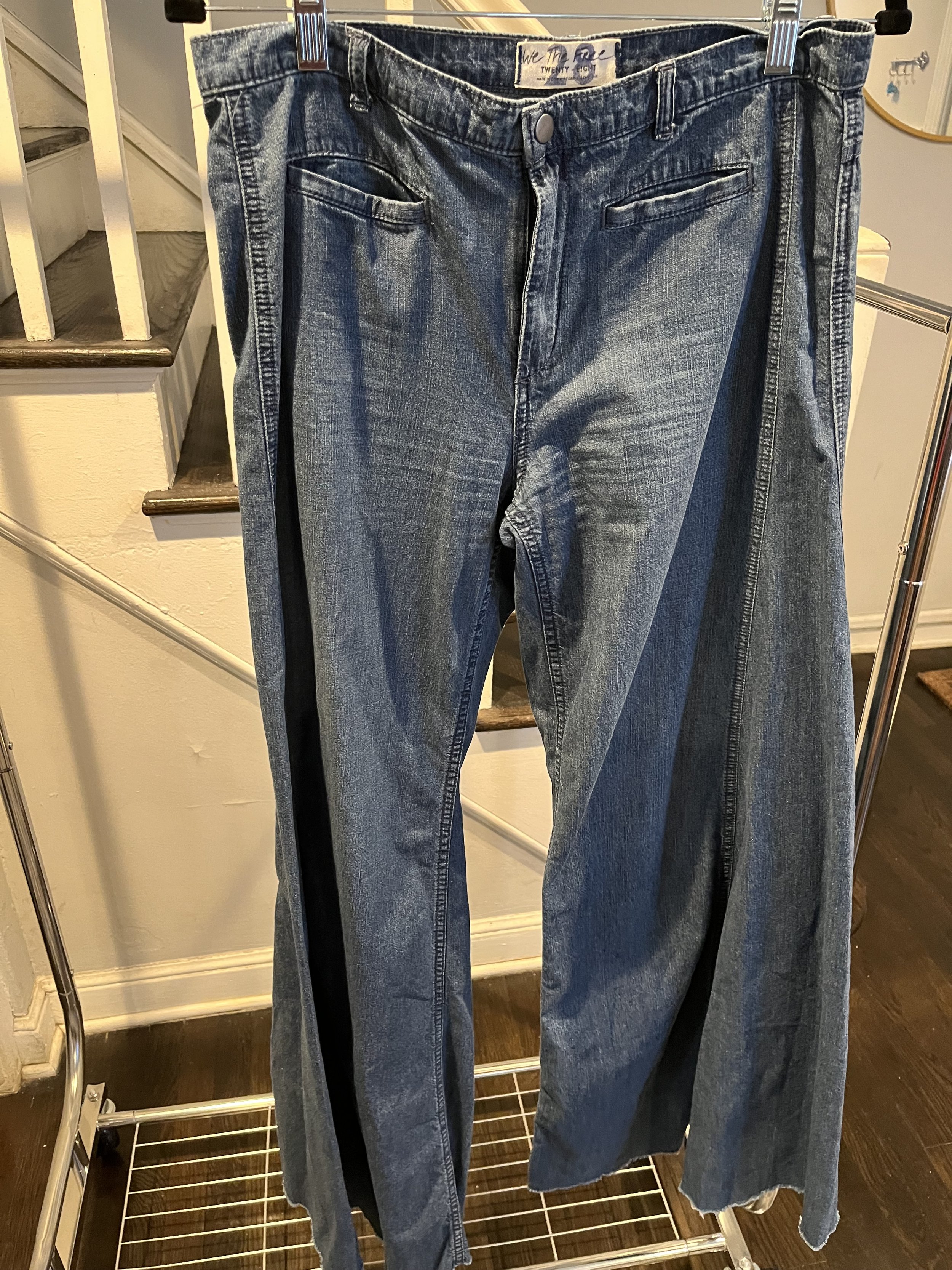 Free People Wide-Leg Denim Jeans