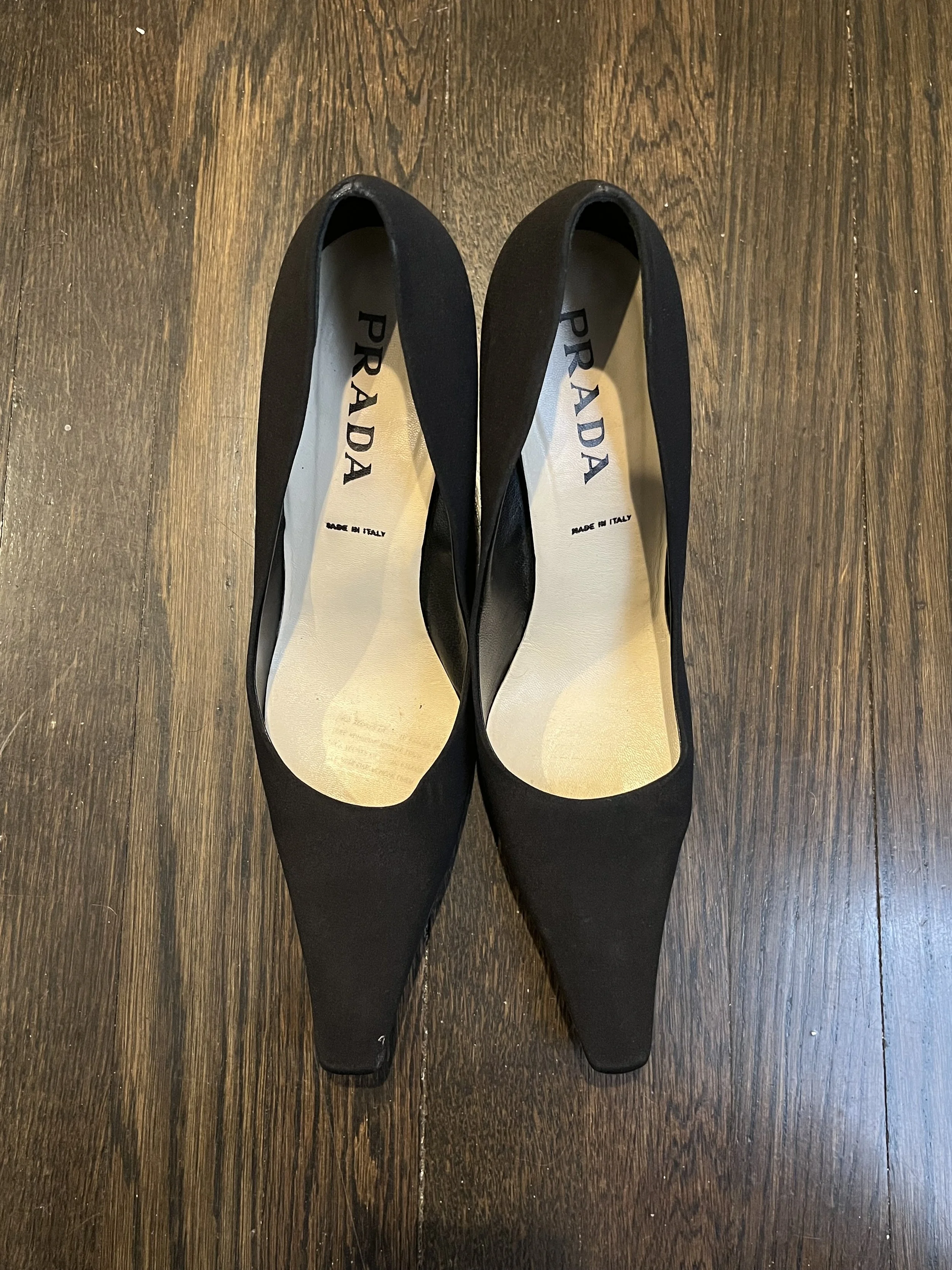 Prada Black Leather Pumps