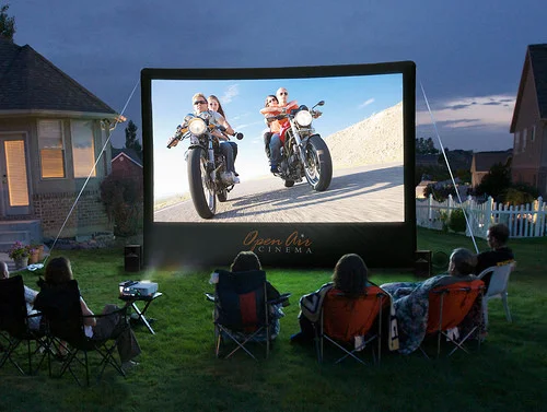 minneapolis outdoor movie screen rental inflatable