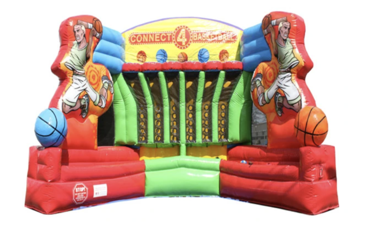 inflatable+basketball+connect+4+game+rental