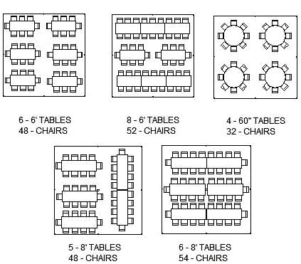 Sample 20x20 Tent Layout