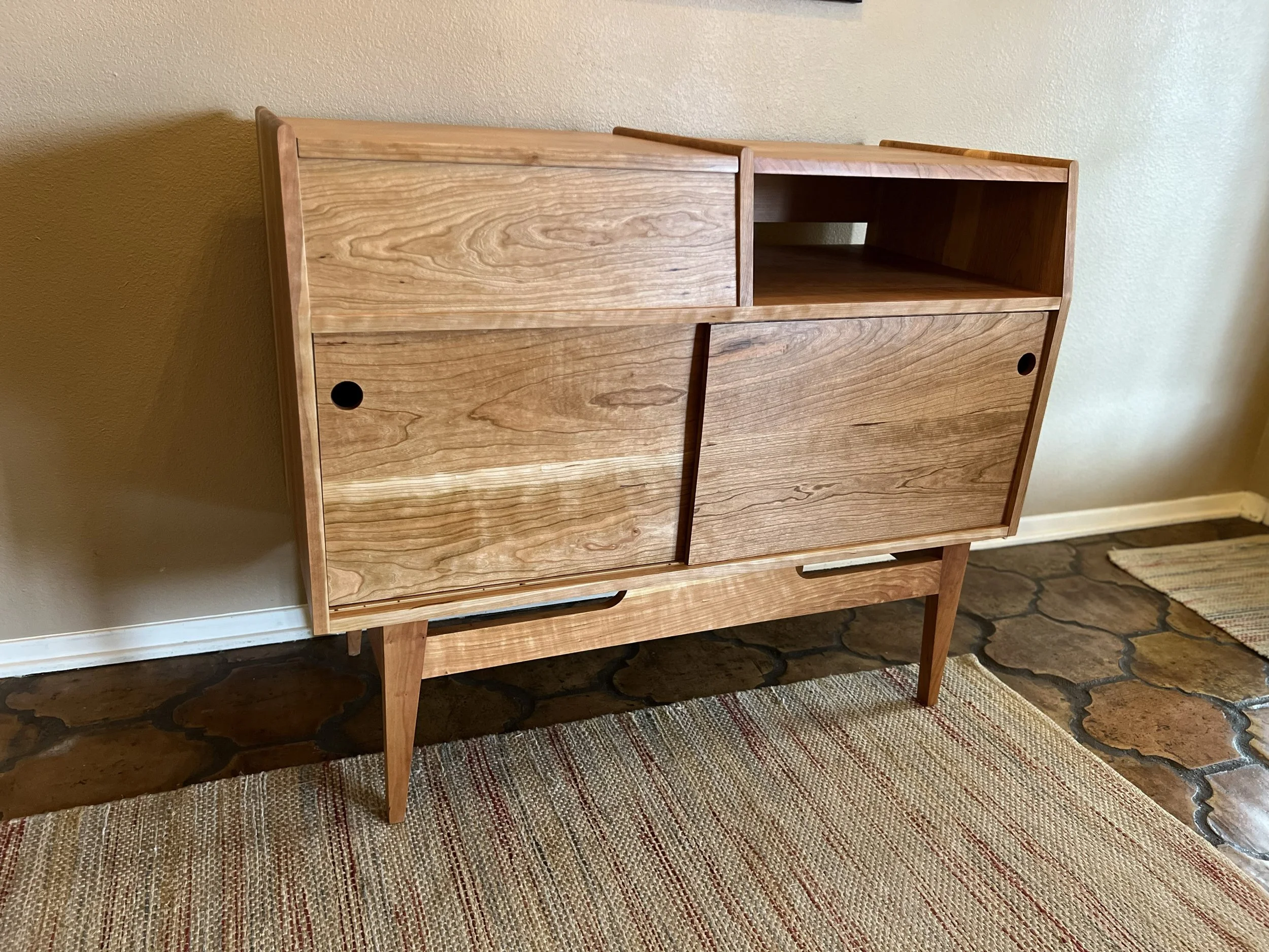 cherry LP console-front left.jpg