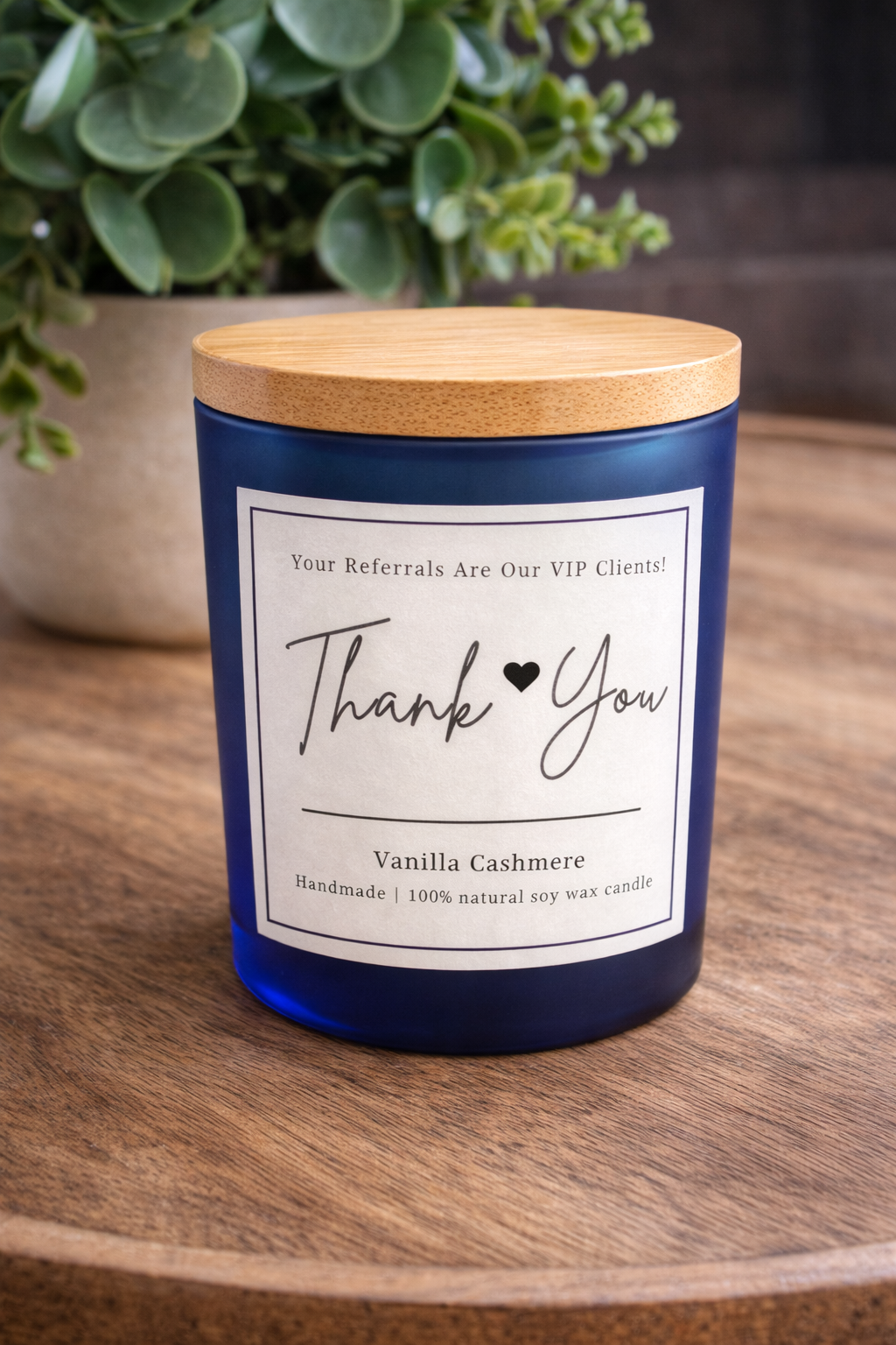 Your Referrals Are Our VIP Clients - Frosted & Blue