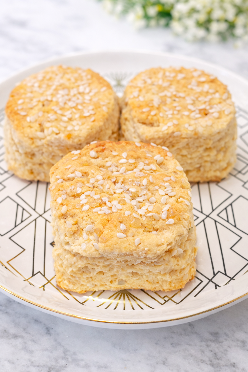 Brown Sugar Sesame Biscuits