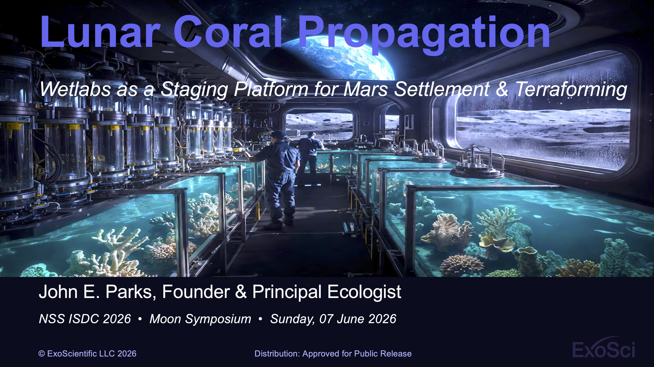 ExoSci Debuts Coral Wetlab Concept at ISDC 2026 Moon Symposium