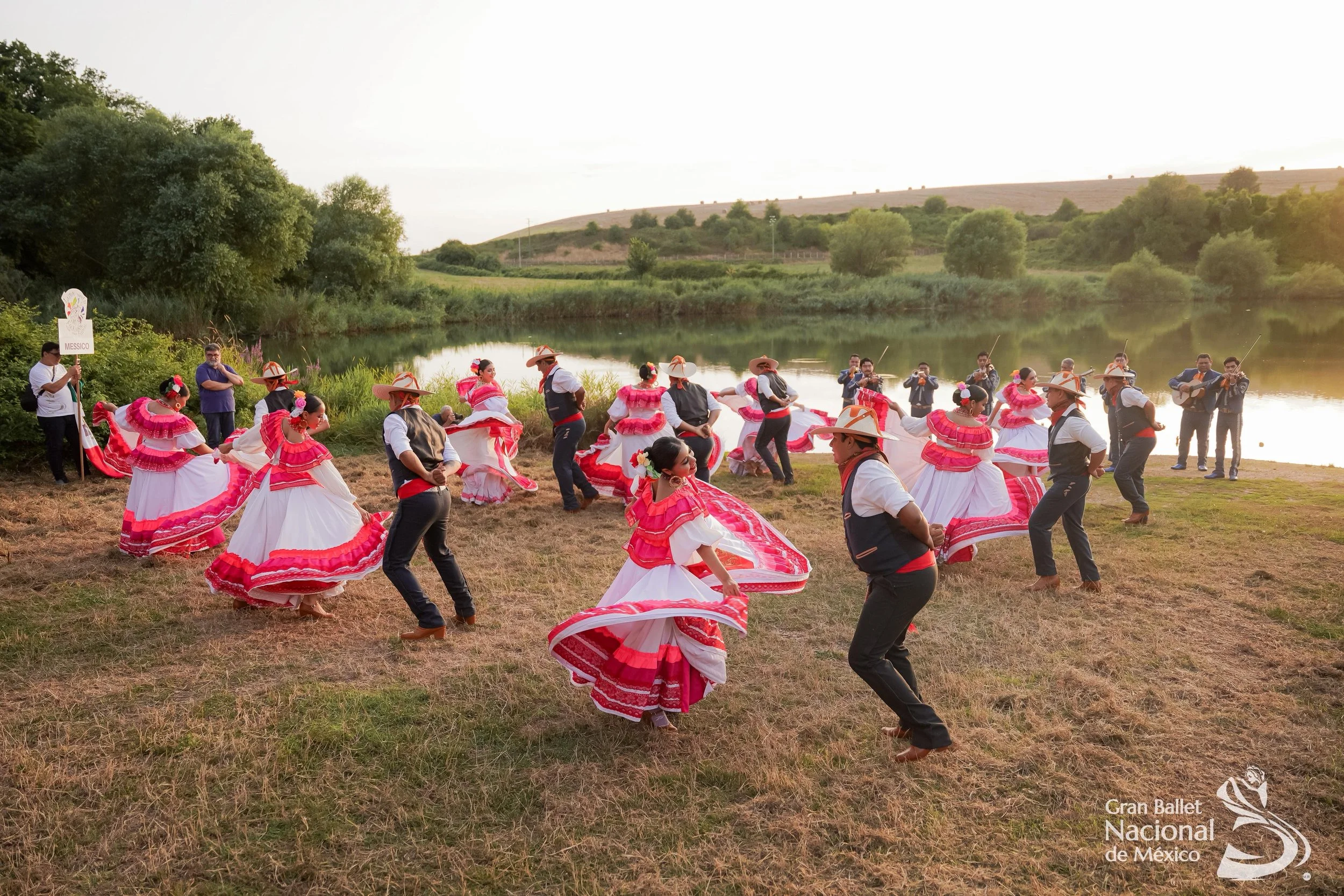 Presentación al aire libre en Italia