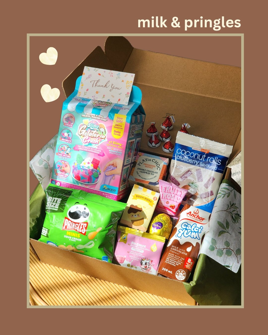 Aspiring Gelato Chef Gift Box  - (with milk & pringles)