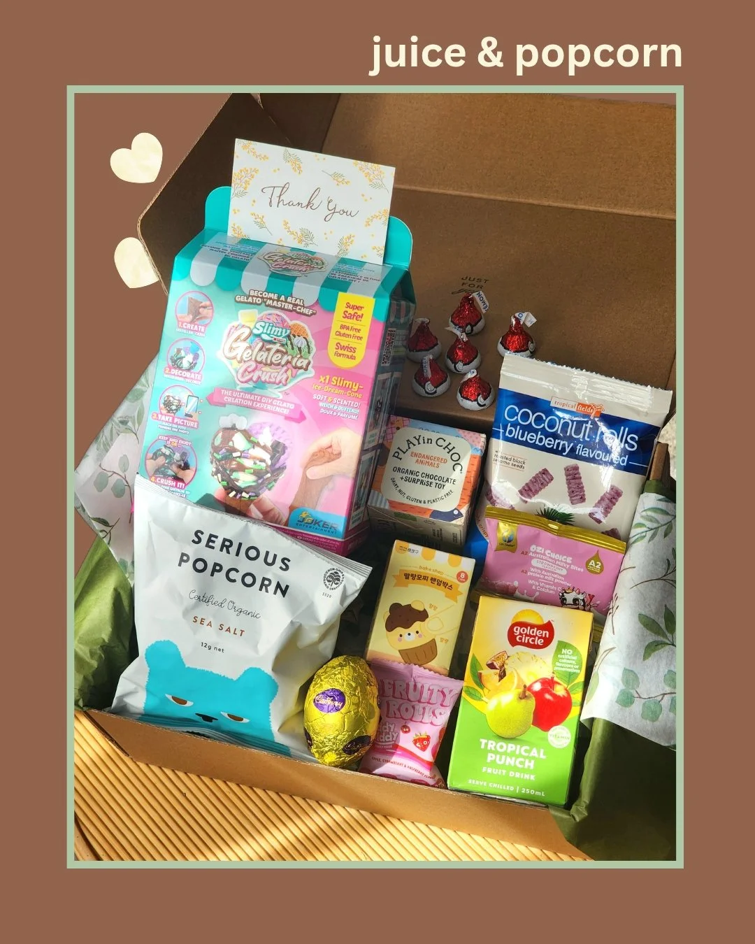 Aspiring Gelato Chef Gift Box  - Gluten-Free (with juice & popcorn)