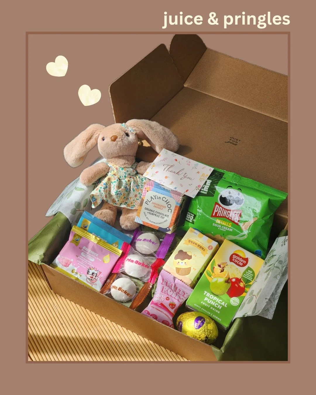 My Sweet Bunny Gift Box - (with juice & pringles)