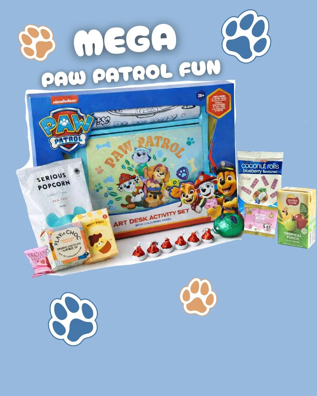 Mega PAW Patrol Gift Box - Gluten-Free (with juice & popcorn)