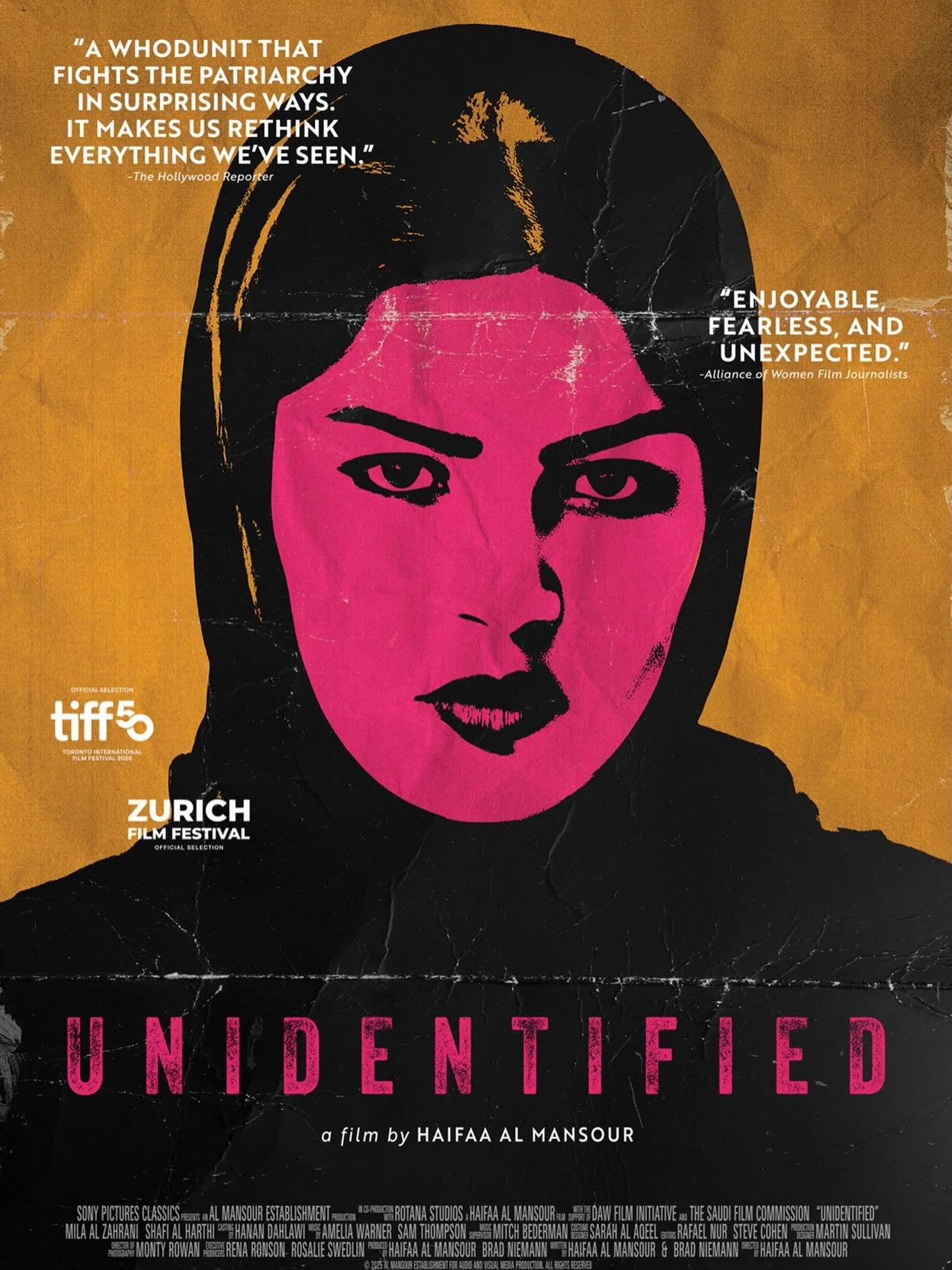 Opens in Bay Area  June 19  
Directed by  Haifaa Al Mansour 
Starring Mila Al Zahrani, Shafi Al Harthi 
Synopsis Sparked by the discovery of the lifeless body of a teenage girl in the desert; When no one claims the body, Noelle Al Saffan, a newly div