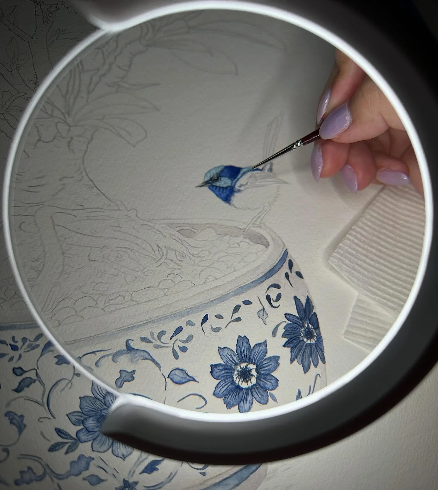 A sneak peak at The Wren&rsquo;s Rest - coming soon 😊

#fineartprints #botanicalart #birdart #heirloomart #cottagecoreaesthetic